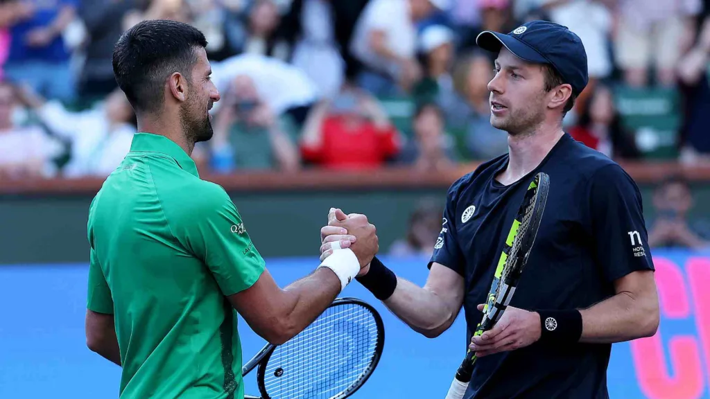 Novak Djokovic輸給van de Zandschulp